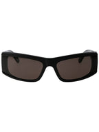 Balenciaga Eyewear Logo Print Square Frame Sunglasses BB0301S