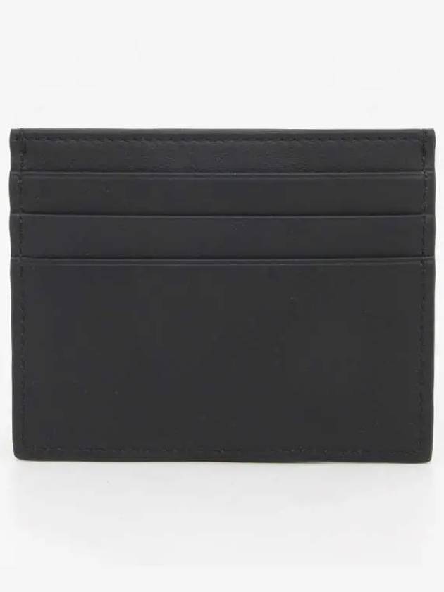 Fendi Logo Leather Card Wallet Black Yellow