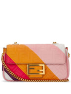 Fendi Baguette leather chain shoulder bag