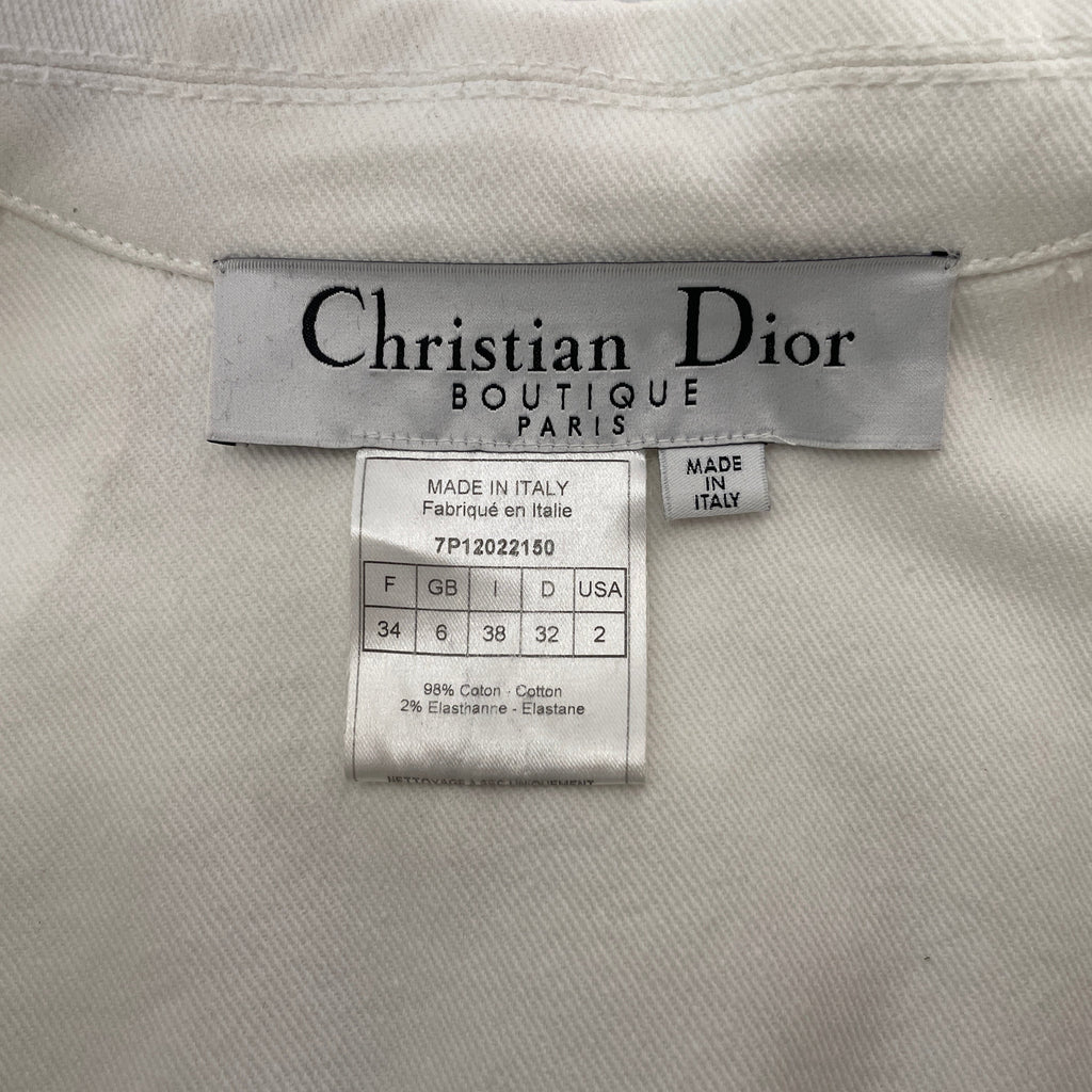#Christian Dior/Denim Jkt/38/WHT/Denim