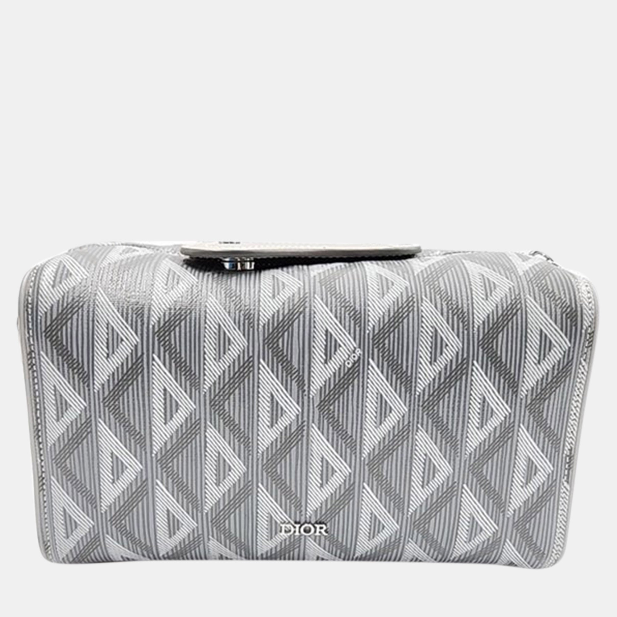 Dior Gray Canvas Ringo Shoulder Bag