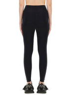 Balenciaga reflective logo leggings black