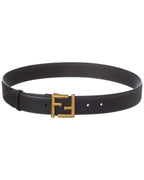 FENDI FF Motif Leather Belt