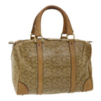 CELINE Hand Bag PVC Leather Beige  33127