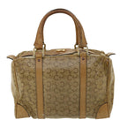 CELINE Hand Bag PVC Leather Beige  33127