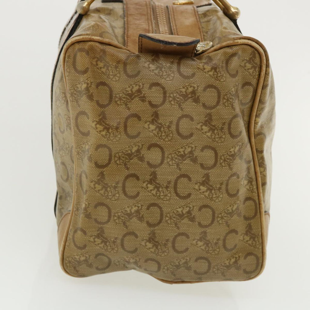 CELINE Hand Bag PVC Leather Beige  33127