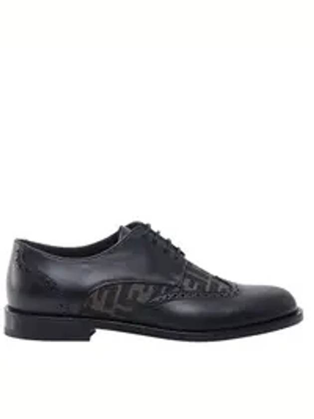Fendi Leather Lace Up Derby Black