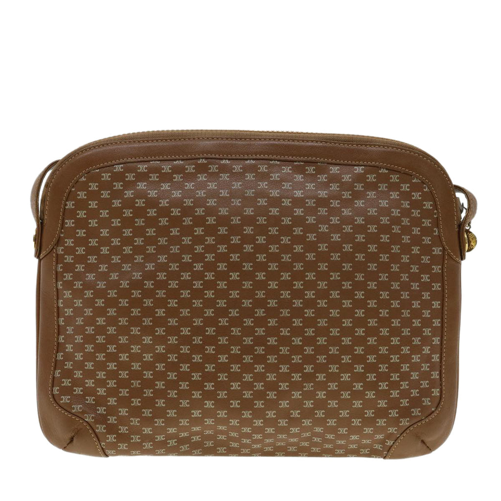 CELINE Shoulder Bag Leather Brown  33155