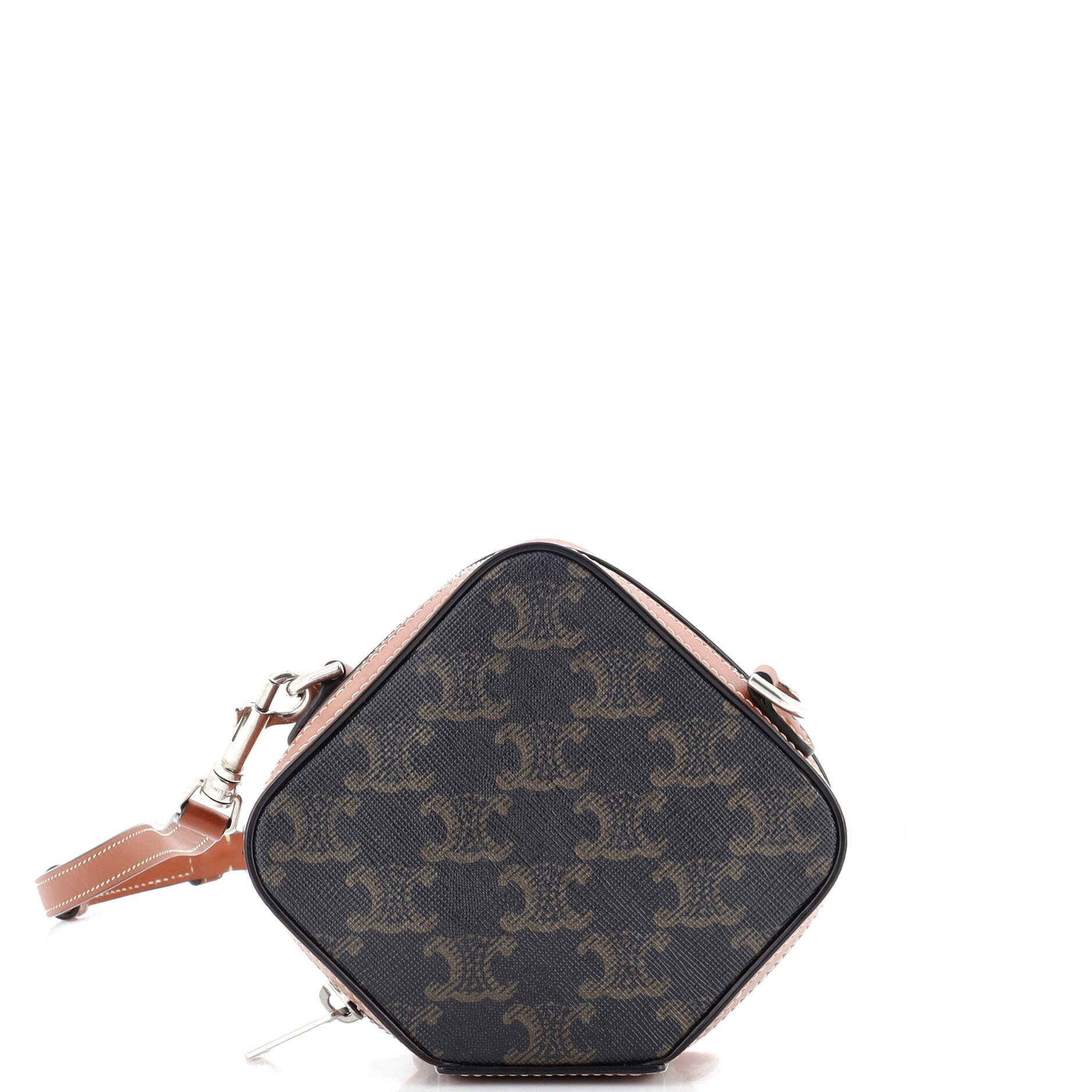 Celine Cube Box Bag Triomphe Coated Canvas