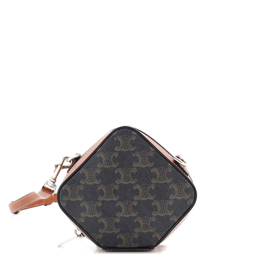 Celine Cube Box Bag Triomphe Coated Canvas