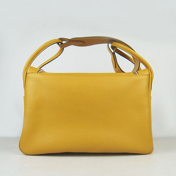 Hermes Lindy 34cm handbag 6208 yellow Silver