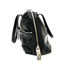 Fendi Zucca  Leather Boston Bag Handbag Tote Bag ()