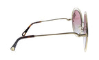 Chloe CE114SRI Gold Round Sunglasses