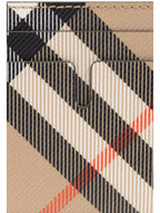 Burberry Check Card Case Wallet Beige