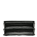 Saint Laurent Sunset Bag in Crocodile Black 442906