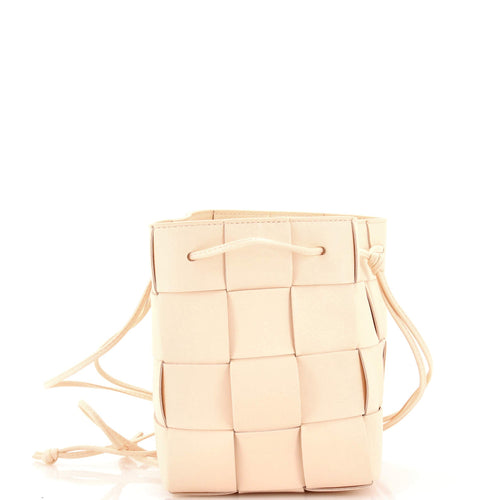 Bottega Veneta Cassette Bucket Bag Maxi Intrecciato Leather Small
