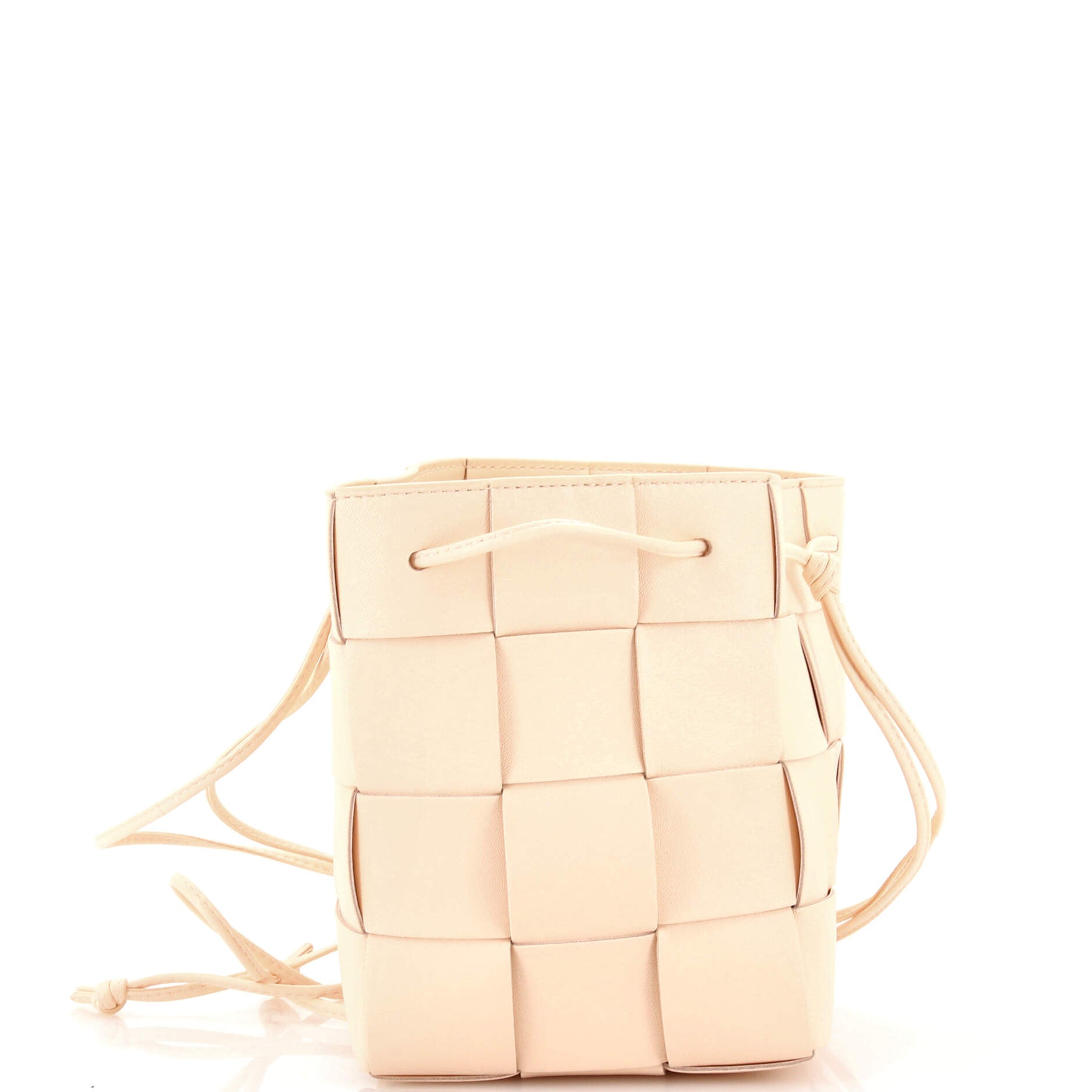 Bottega Veneta Cassette Bucket Bag Maxi Intrecciato Leather Small