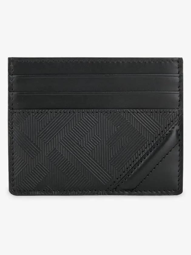 Fendi Shadow Diagonal Card Wallet Black