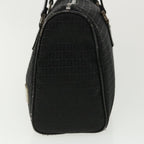 FENDI Zucchino Canvas Hand Bag Black Auth 33935