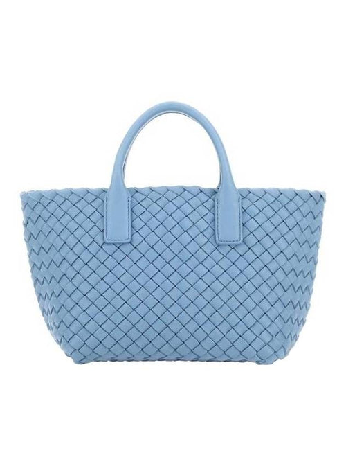Bottega Veneta Kabat Mini Tote Bag Blue