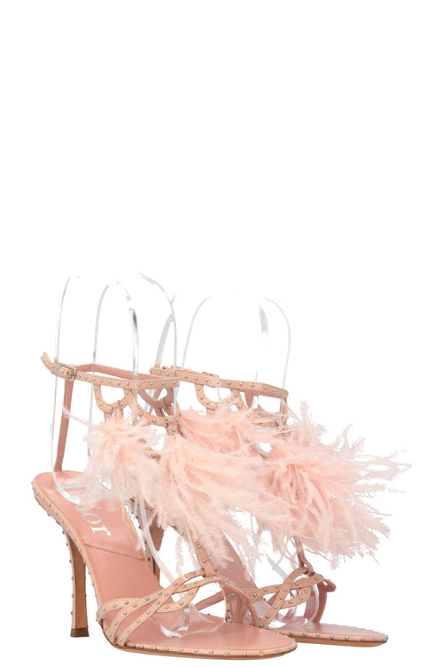 CHRISTIAN DIOR Heels with Feathers