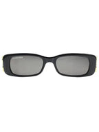 Balenciaga Eyewear Dynasty Rectangle Sunglasses Bb0096S 001 Black