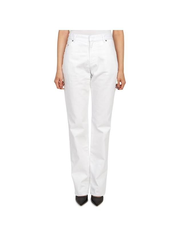 Cotton Straight Pants White Dior