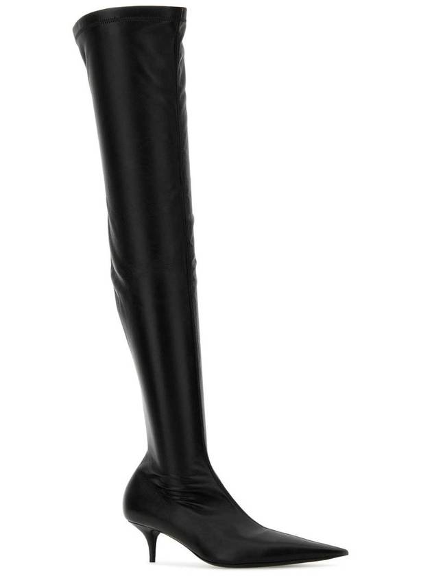 Balenciaga Avenue Nappa Leather Long Boots Black
