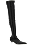 Balenciaga Avenue Nappa Leather Long Boots Black