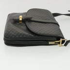 CELINE Shoulder Bag Leather Black  34008