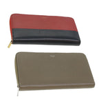 CELINE Wallet Leather 2Set Gray Red Navy  34079
