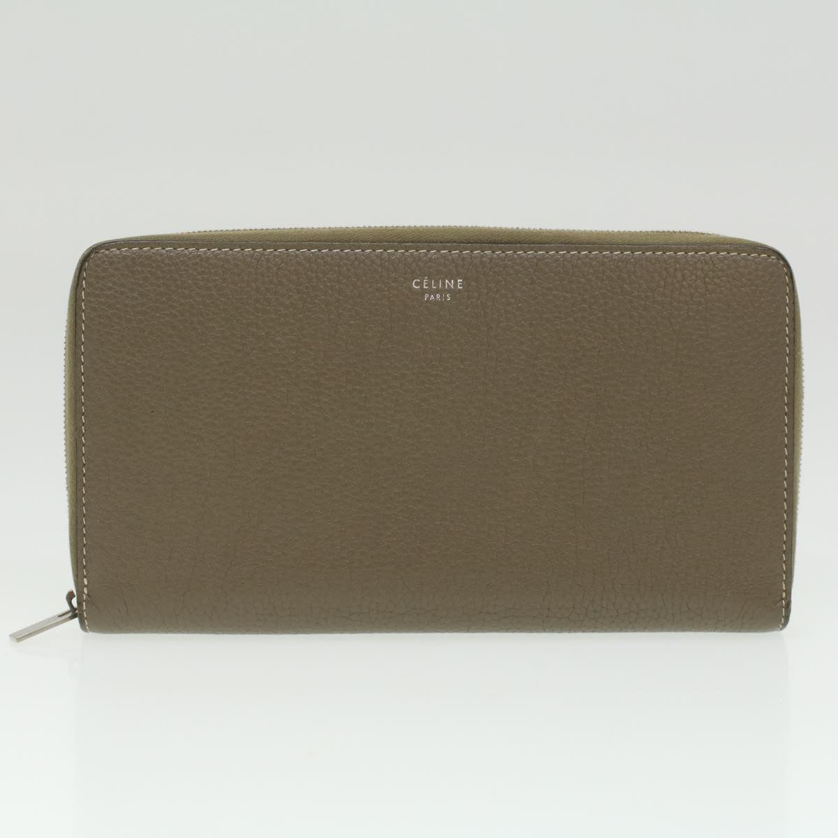 CELINE Wallet Leather 2Set Gray Red Navy  34079