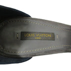 Louis Vuitton Flower Motif Suede Sandals