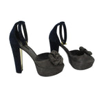 Louis Vuitton Flower Motif Suede Sandals