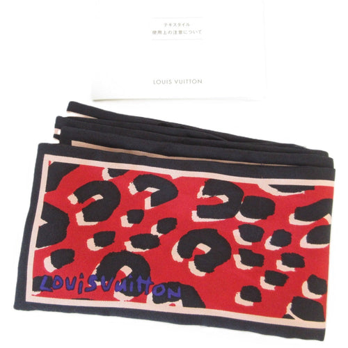 Louis Vuitton Leopard Print Silk Scarf