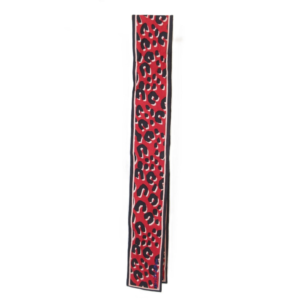 Louis Vuitton Leopard Print Silk Scarf