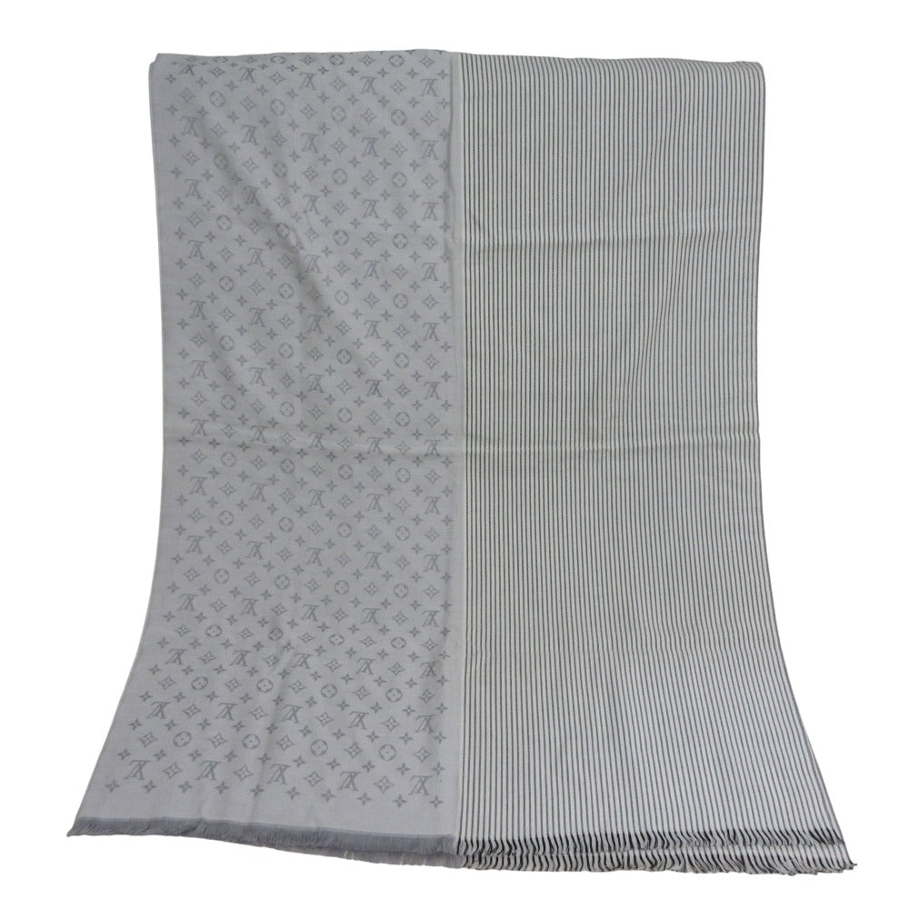 Louis Vuitton Monogram Lines Wool Silk Stole