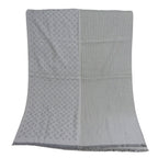 Louis Vuitton Monogram Lines Wool Silk Stole