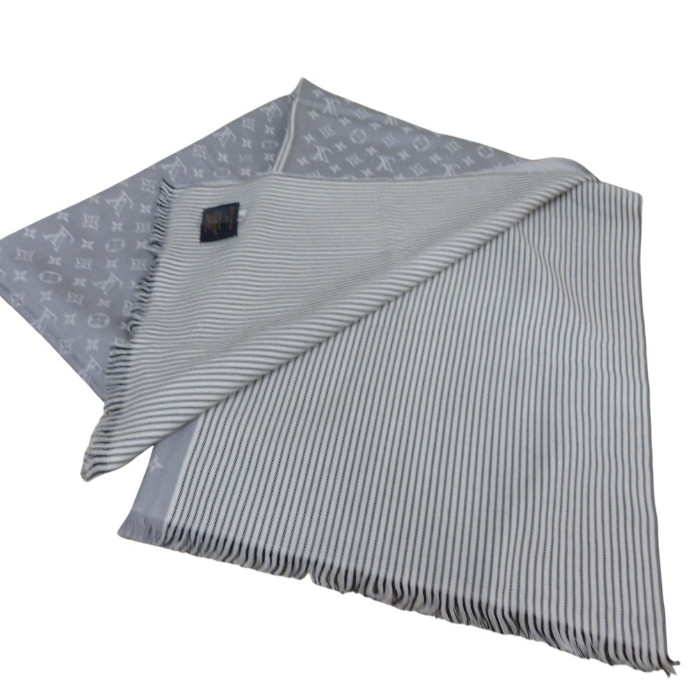 Louis Vuitton Monogram Lines Wool Silk Stole