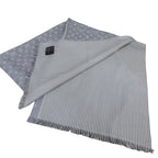 Louis Vuitton Monogram Lines Wool Silk Stole