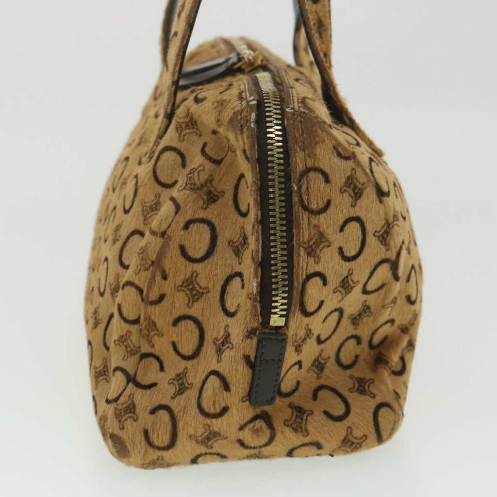 CELINE Brazon Hand Bag Unborn Calf SkinLeather Beige  34321