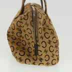 CELINE Brazon Hand Bag Unborn Calf SkinLeather Beige  34321