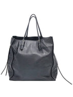 Balenciaga Balenciaga 357330 Black Calfskin Papier A5 Zip Around Tote Bag