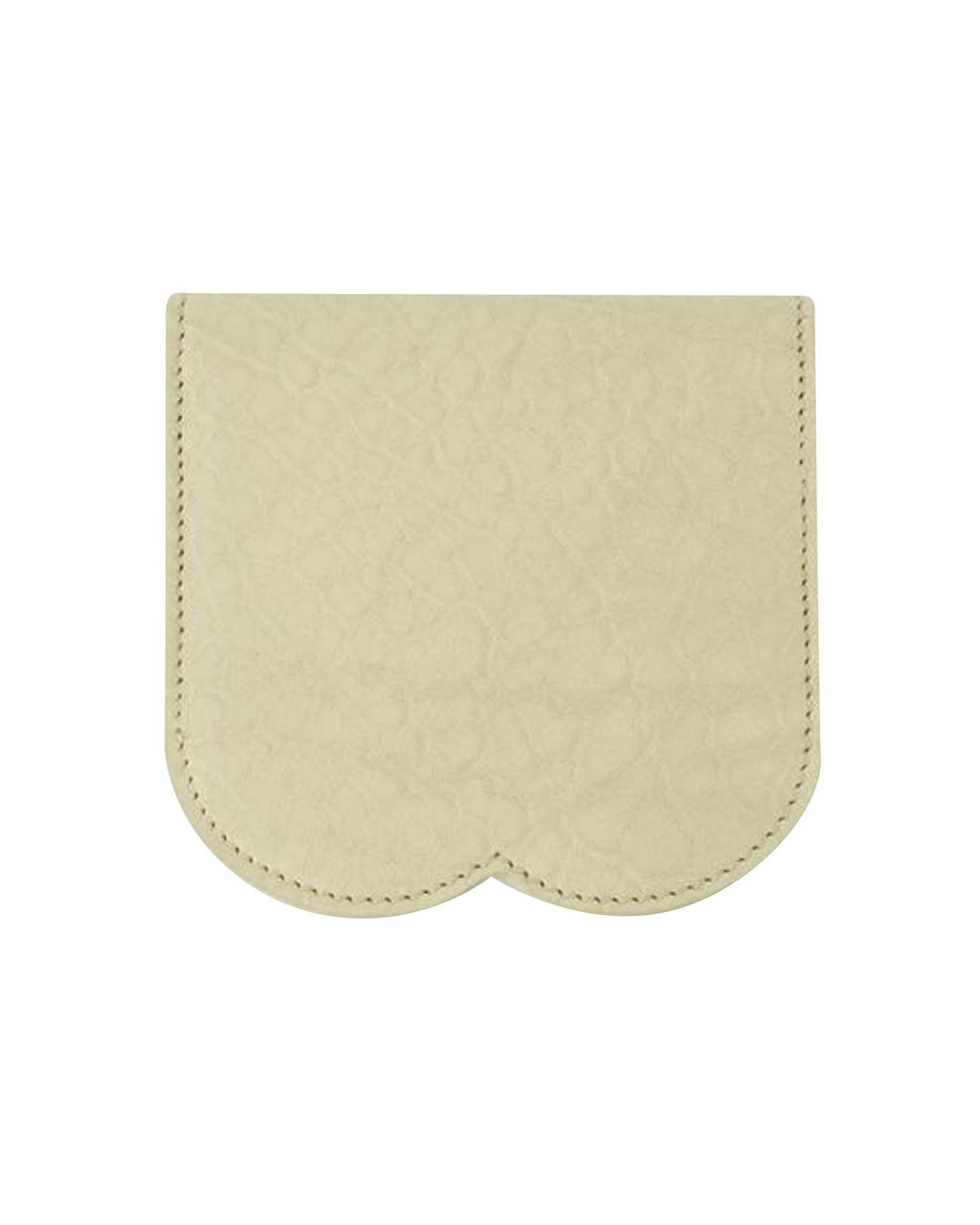 Burberry Scalloped Edge Leather Card Holder Women Beige Other