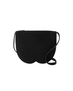 Burberry Half Moon Leather Clutch Women Black Clutch Bags