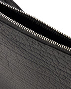 Burberry Half Moon Leather Clutch Women Black Clutch Bags