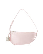 Burberry HalfMoon Shoulder Bag with Bell Charm Women Pink