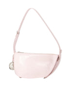 Burberry HalfMoon Shoulder Bag with Bell Charm Women Pink