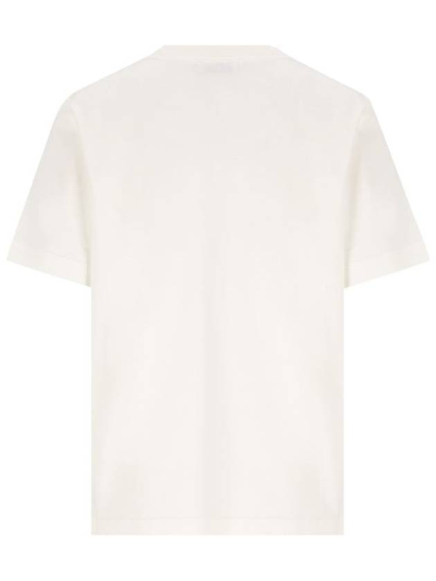 Burberry Check Label Short Sleeve T-Shirt Chalk