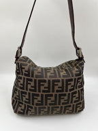 Fendi Mini Mamma Baguette in Brown Zucca Canvas
